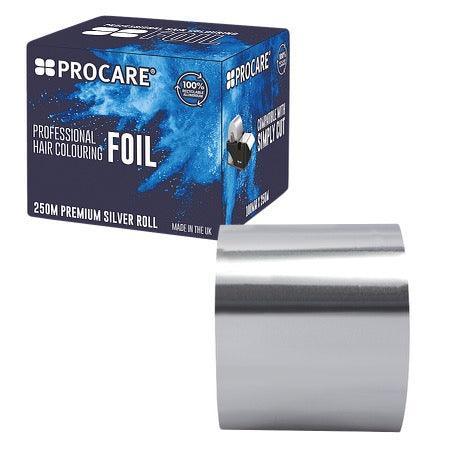Procare Aluminium Foil (100mm x 250m) – Silver - Allure Hair Supplies
