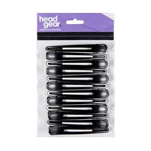 Head Gear Hair Clips ABS Plastic/ Metal 12pk - Allure Hair Supplies