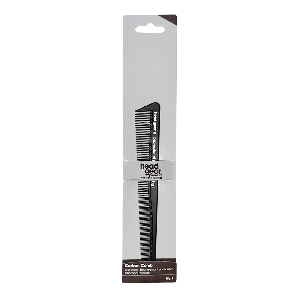 Head Gear HG 1 Carbon Barber Comb - Allure Hair Supplies