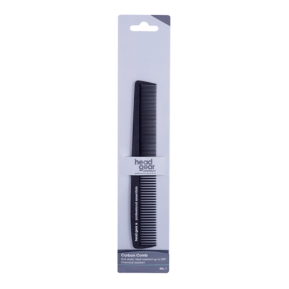 Head Gear HG 3 Medium Carbon Cutting Comb - Allure Hair Supplies