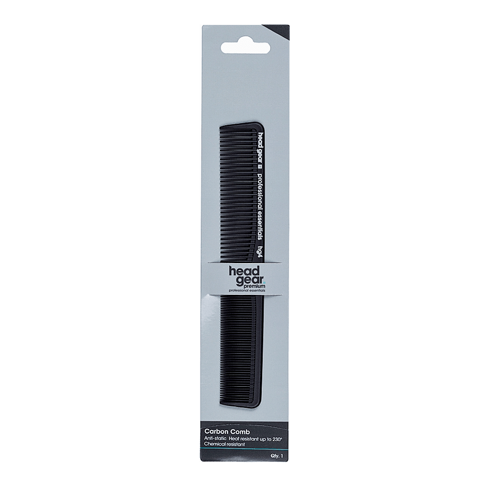 Head Gear HG 4 Small Carbon Cutting Comb - Allure Hair Supplies