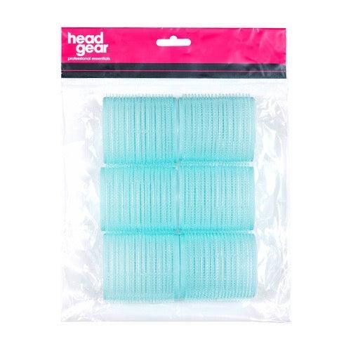 Head Gear Velcro Roller Light Blue 56mm - 6 pack - Allure Hair Supplies