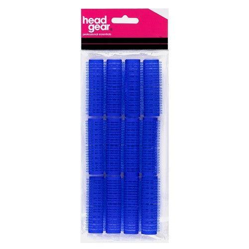 Head Gear Velcro Roller Blue 15mm - 12 pack - Allure Hair Supplies