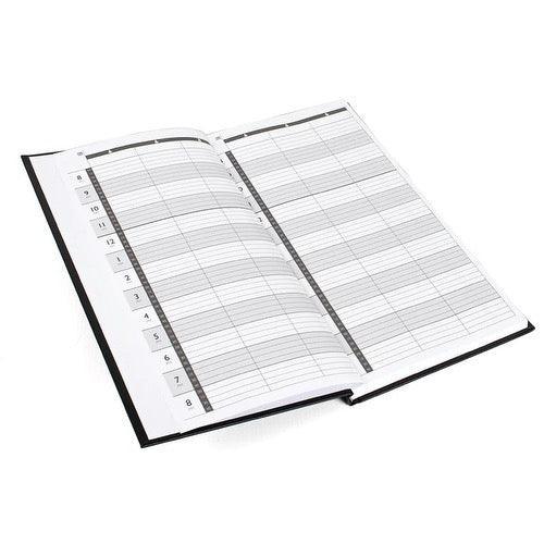 Appointment Book 3 Column Black – Small - Allure Hair Supplies