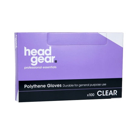 Head Gear Polythene Gloves (x100) – Clear