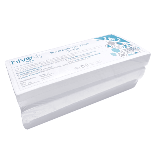 Flexible Paper Waxing Strips (100) 3 for 2 Pack - Allure Hair Supplies