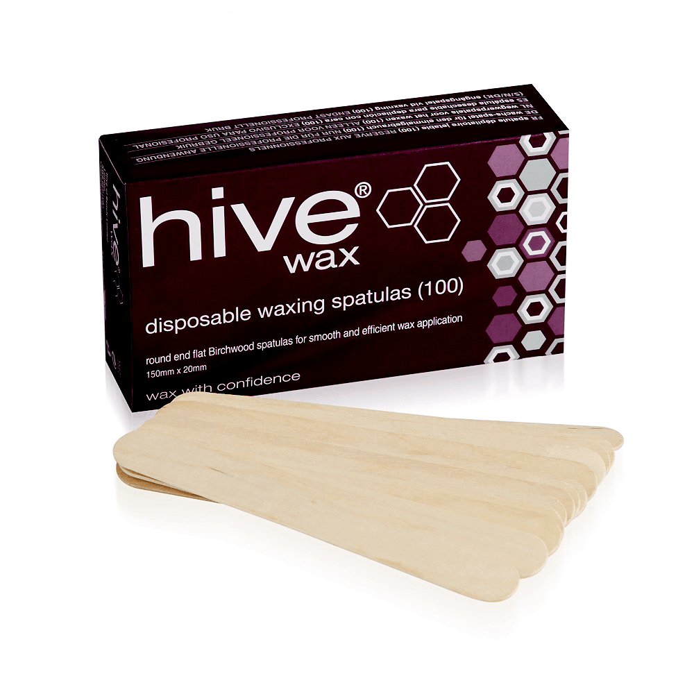 Hive Disposable Wooden Waxing Spatulas - 100pc - Allure Hair Supplies