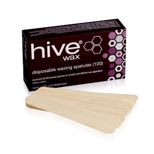 Hive Disposable Wooden Waxing Spatulas - 100pc - Allure Hair Supplies