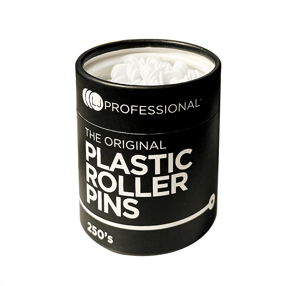 The Original Plastic Roller White Pins - 250pcs - Allure Hair Supplies