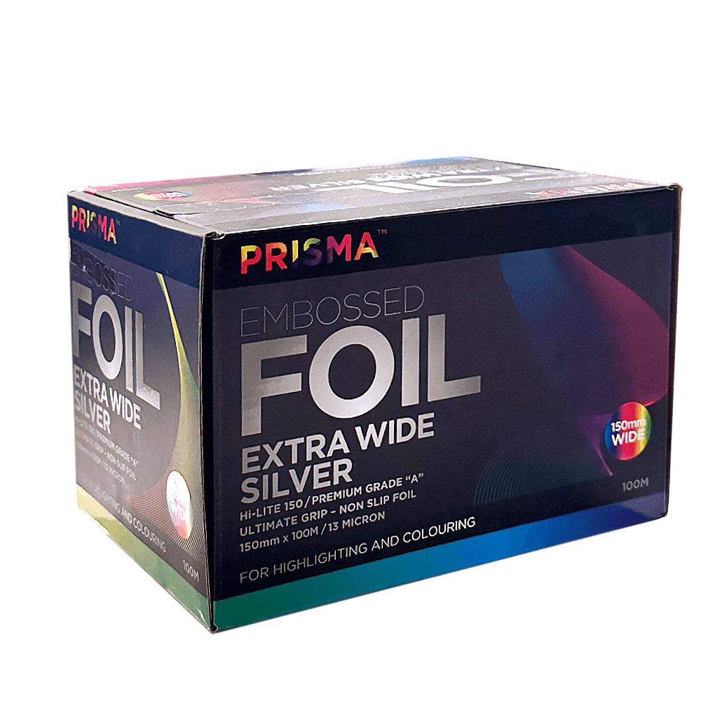 Embossed Silver Foil Extra Wide (150mm x 100m) - Allure Hair Supplies