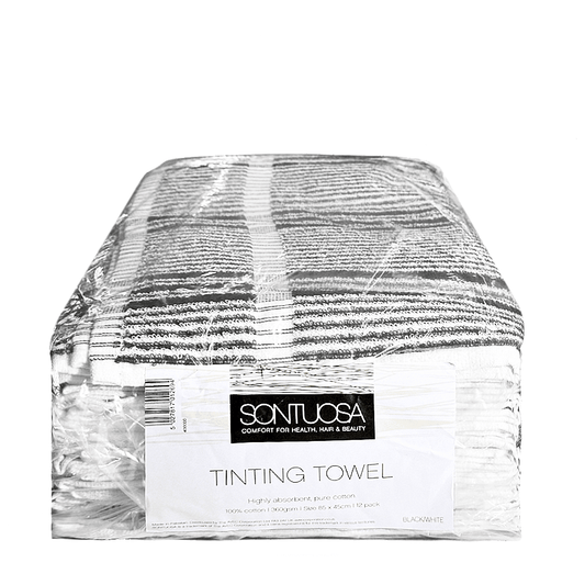 Tinting Towels Black/White - 12 pack - Allure Hair Supplies