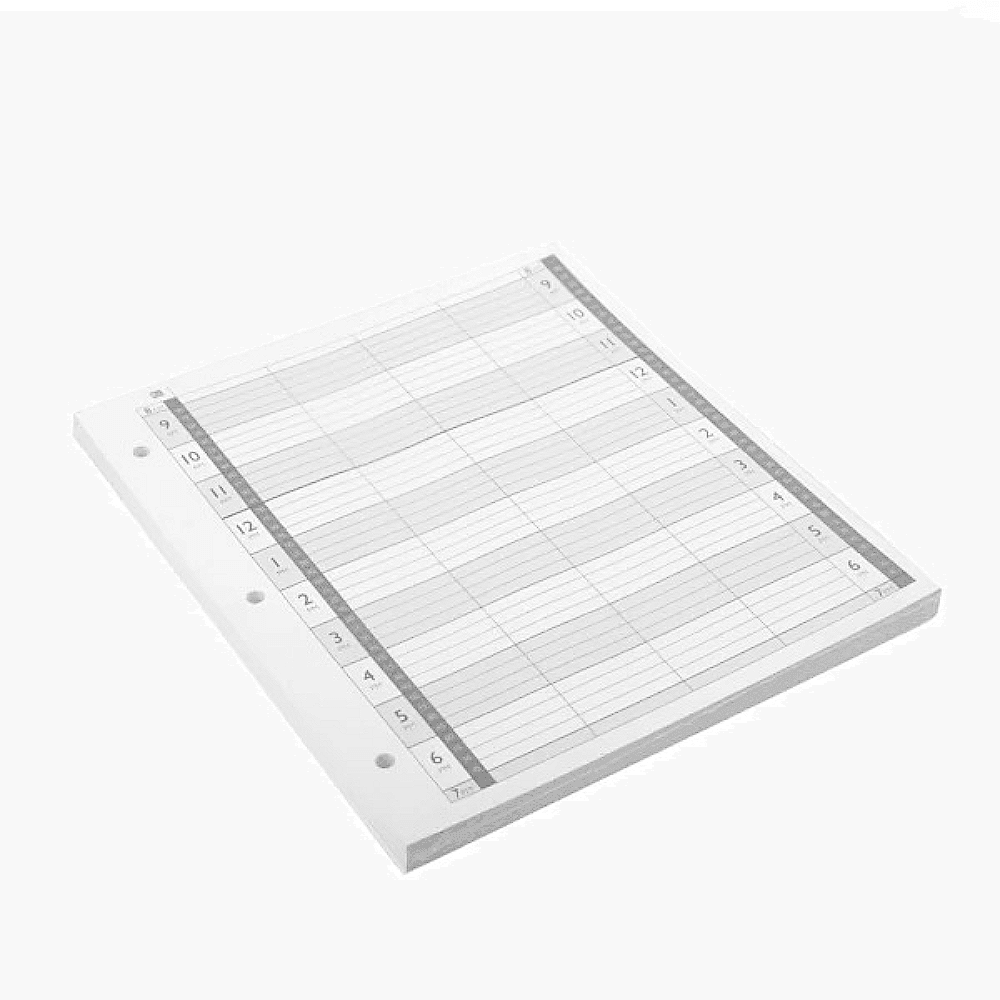LL4-3H Loose Leaf Refill 4 Column - 100 Sheets - Allure Hair Supplies