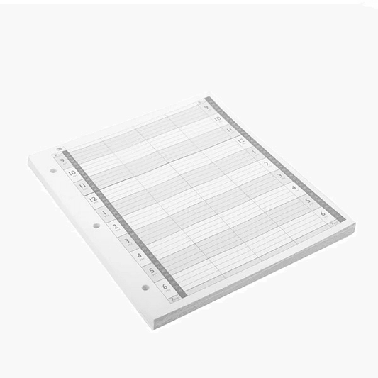 LL4-3H Loose Leaf Refill 4 Column - 100 Sheets - Allure Hair Supplies