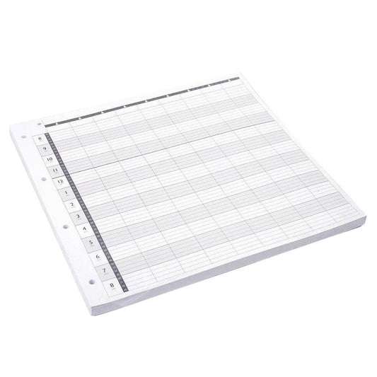 Loose Leaf Refill 9 Column LL9 – 100 Sheet - Allure Hair Supplies