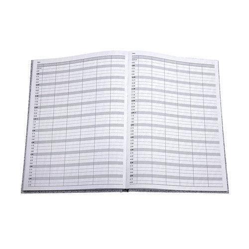 Appointment Book 6 Column Stone Grey – Large - Allure Hair Supplies