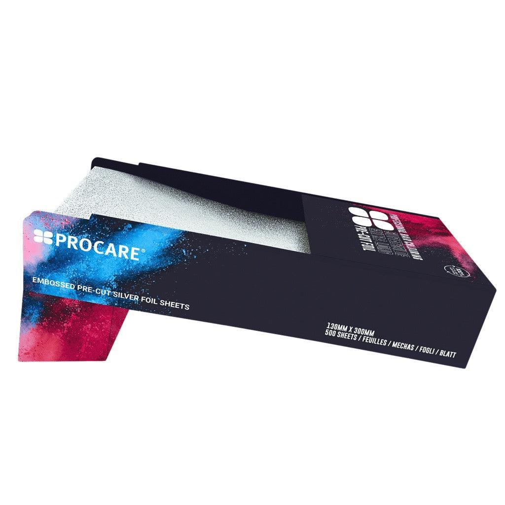 Embossed Pre-Cut Silver Foil Sheets – 130MM X 300MM X 500 SHEETS - Allure Hair Supplies