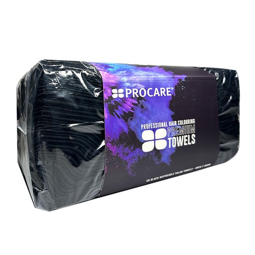 Procare 50 Premium Disposable Towels – Black