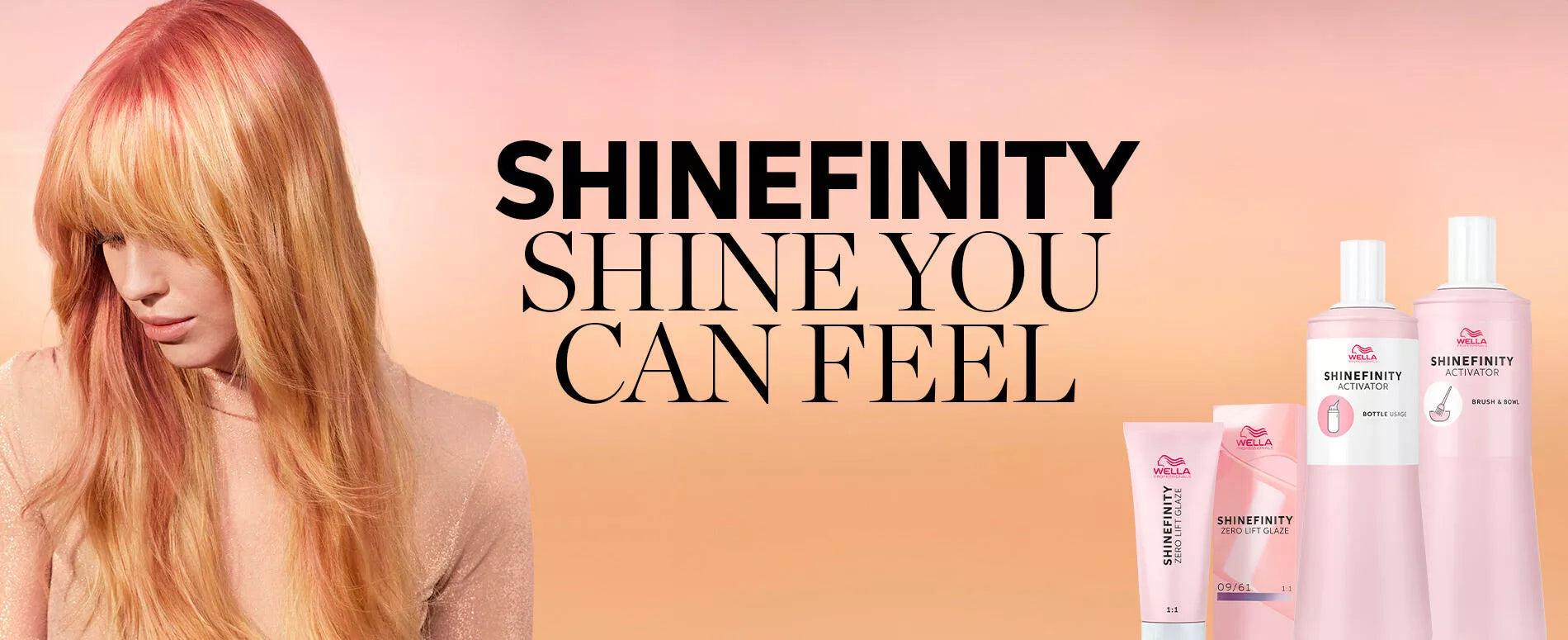 wella Shinefinity banner allure hair supplies