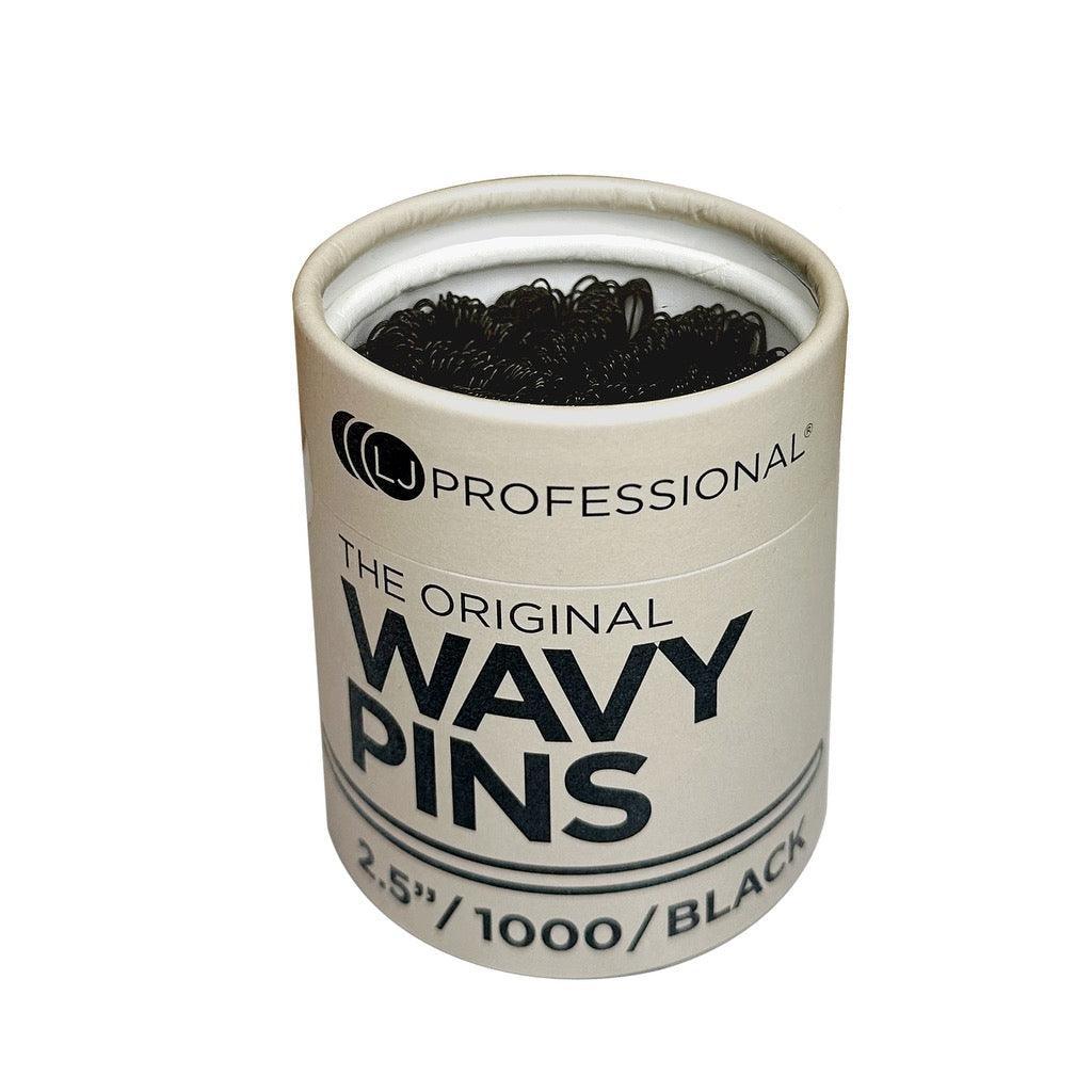 The Original WAVY PINS 2.5"/ 1000 – Black - Allure Hair Supplies