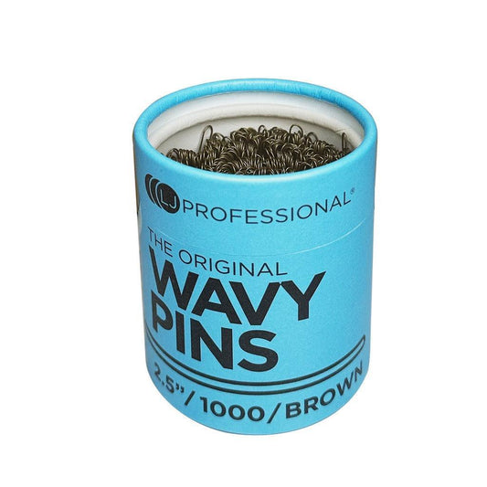 The Original WAVY PINS 2.5"/ 1000 – Brown - Allure Hair Supplies