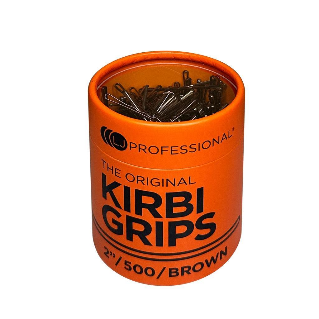The Original KIRBI GRIPS 2" / 500pc – Brown - Allure Hair Supplies