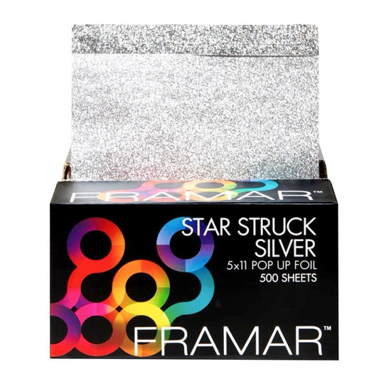 Star Struck Silver 5x11 Pop Up Foil – 500 sheets - Allure Hair Supplies