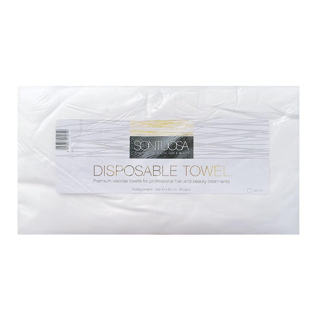 Sontuosa Disposable White Towels - 50 pack - Allure Hair Supplies