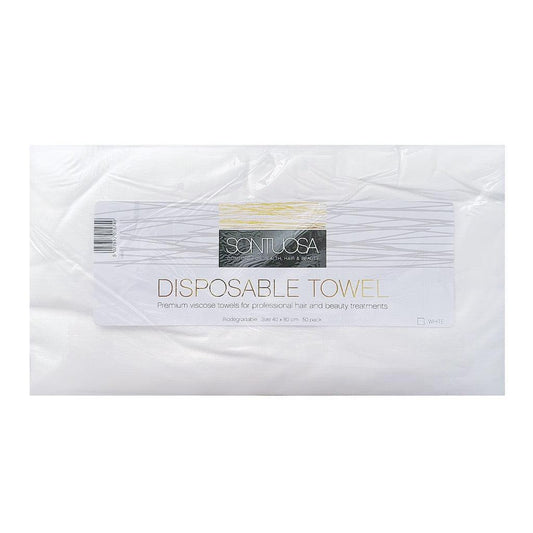Sontuosa Disposable White Towels - 50 pack - Allure Hair Supplies