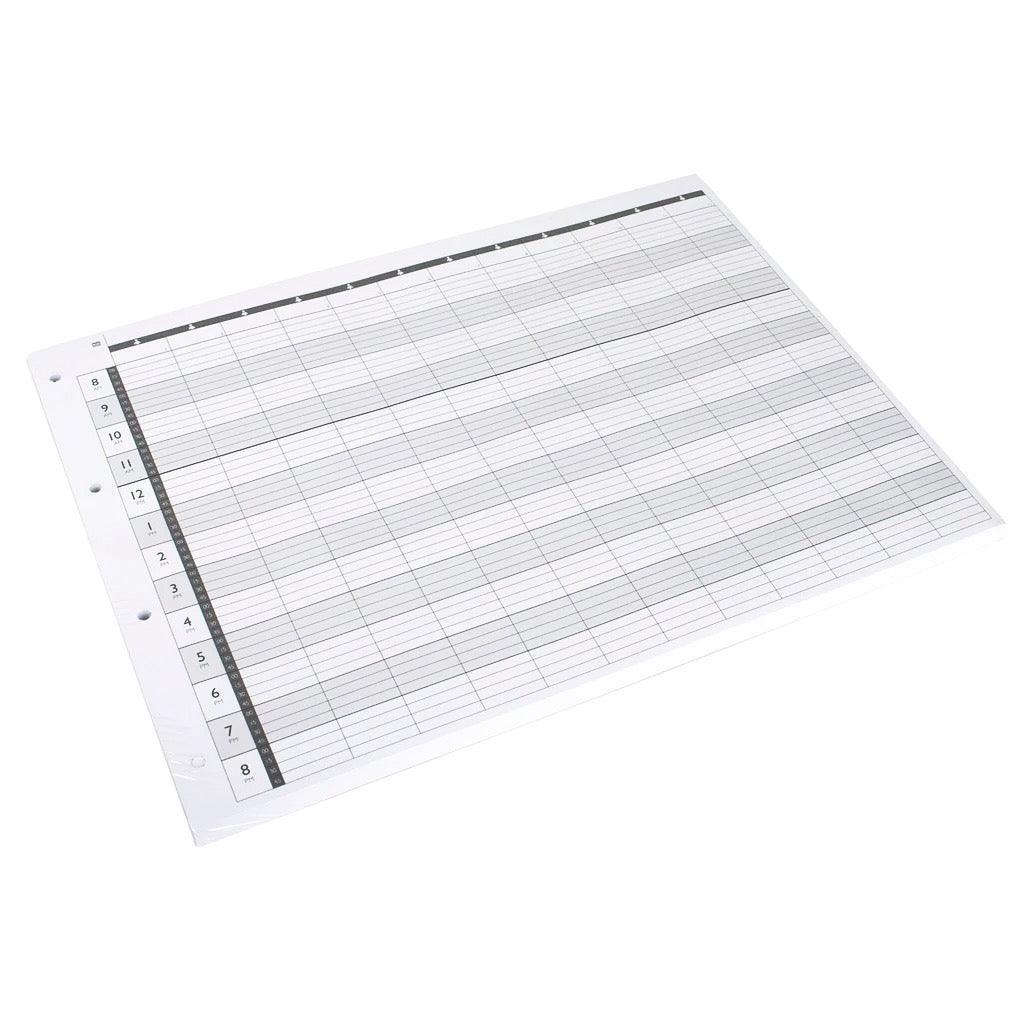 Loose Leaf Refill 12 Column LL12 – 100 Sheet - Allure Hair Supplies