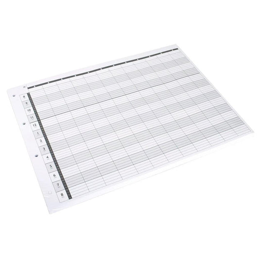 Loose Leaf Refill 12 Column LL12 – 100 Sheet - Allure Hair Supplies