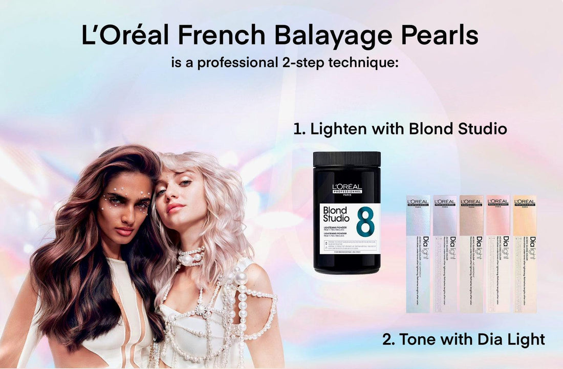 L’Oréal French Balayage Pearls: a 2-step technique - Allure Hair Supplies 