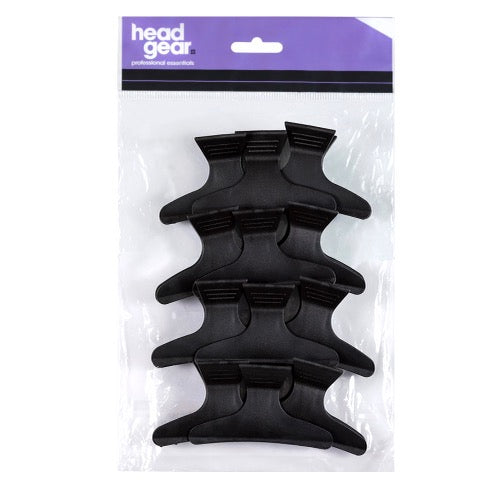 Head Gear Large Butterfly Clamps 12pk – Black