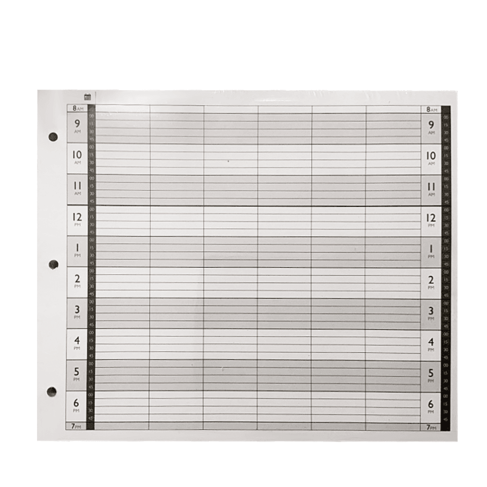 Loose Leaf Refill 6 Column LL6-3H – 100 Sheet - Allure Hair Supplies 