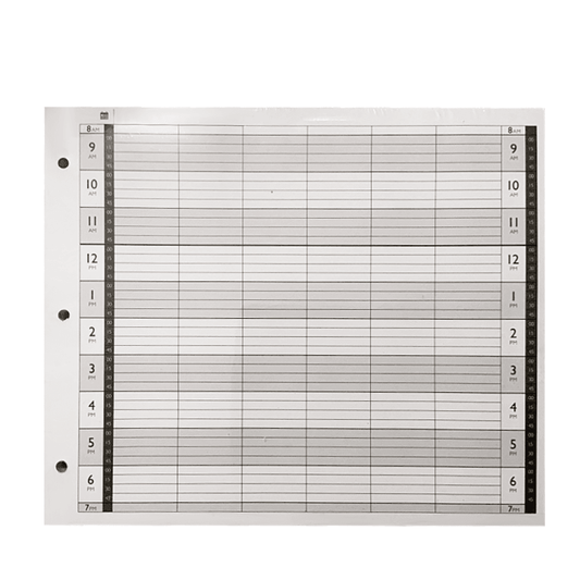 Loose Leaf Refill 6 Column LL6-3H – 100 Sheet - Allure Hair Supplies 