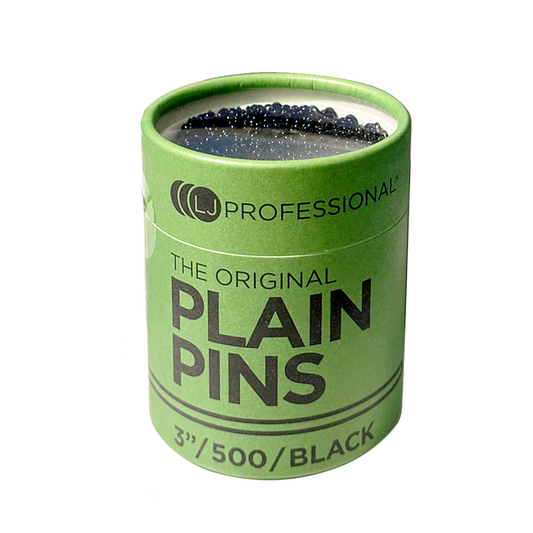 The Original Black Plain Pins 3" - 500pcs