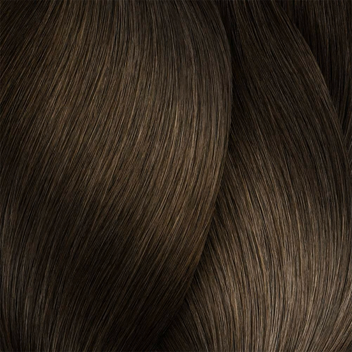 Close-up of dark brown hair strands