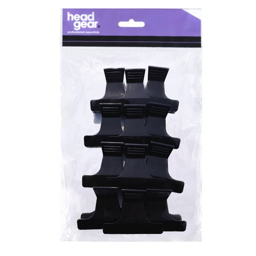 Head Gear Small Butterfly Clamps 12pk – Black