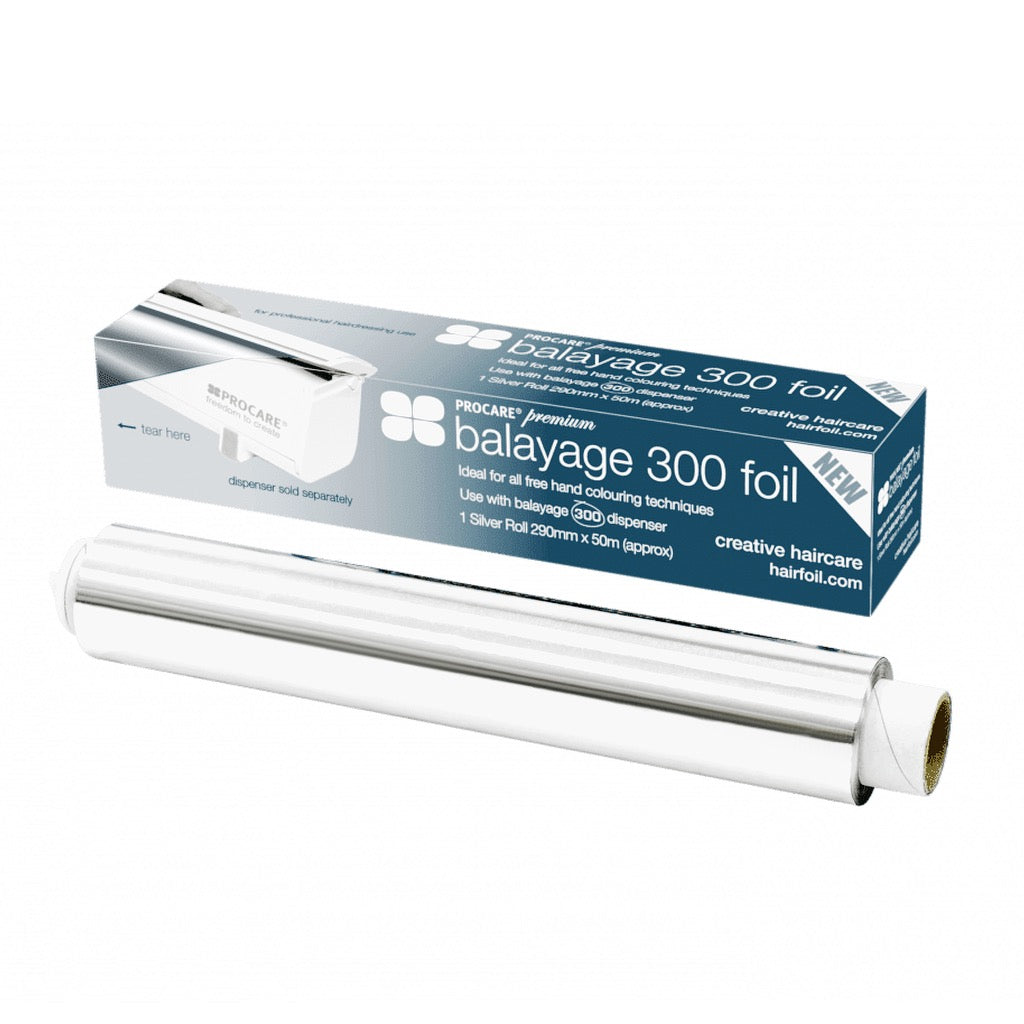 Premium Balayage Silver Foil Roll (300MM X 50MTR)